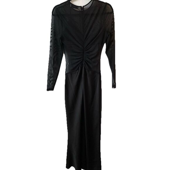 Ginger Sheer Long Sleeve Mixed Media Gown MISHA COLLECTION Size Medium EU 38 - Picture 8 of 8